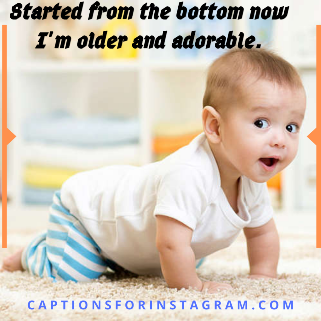 77+ Captions for Baby pictures of yourself - Funny & Short