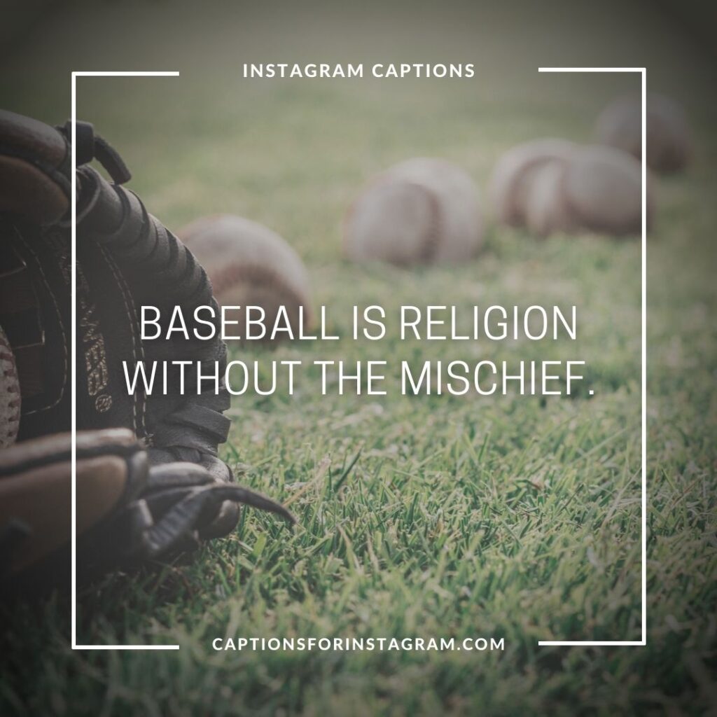 best baseball captions