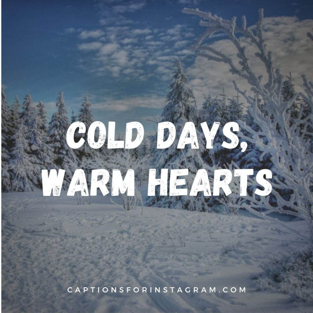best winter captions