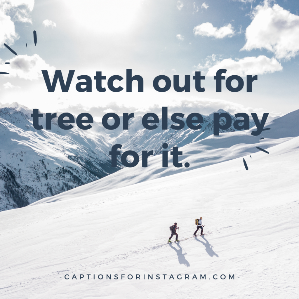 Watch out for tree or else pay for it.