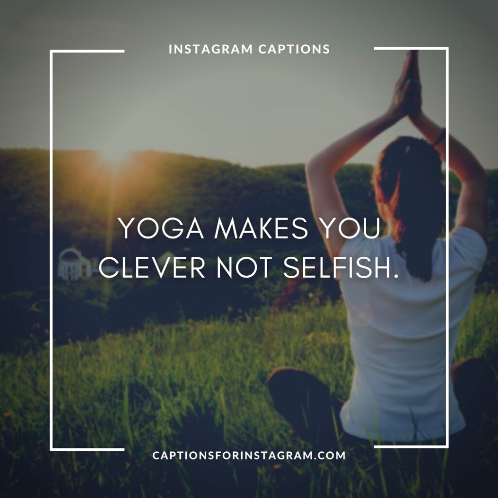 Yoga captions